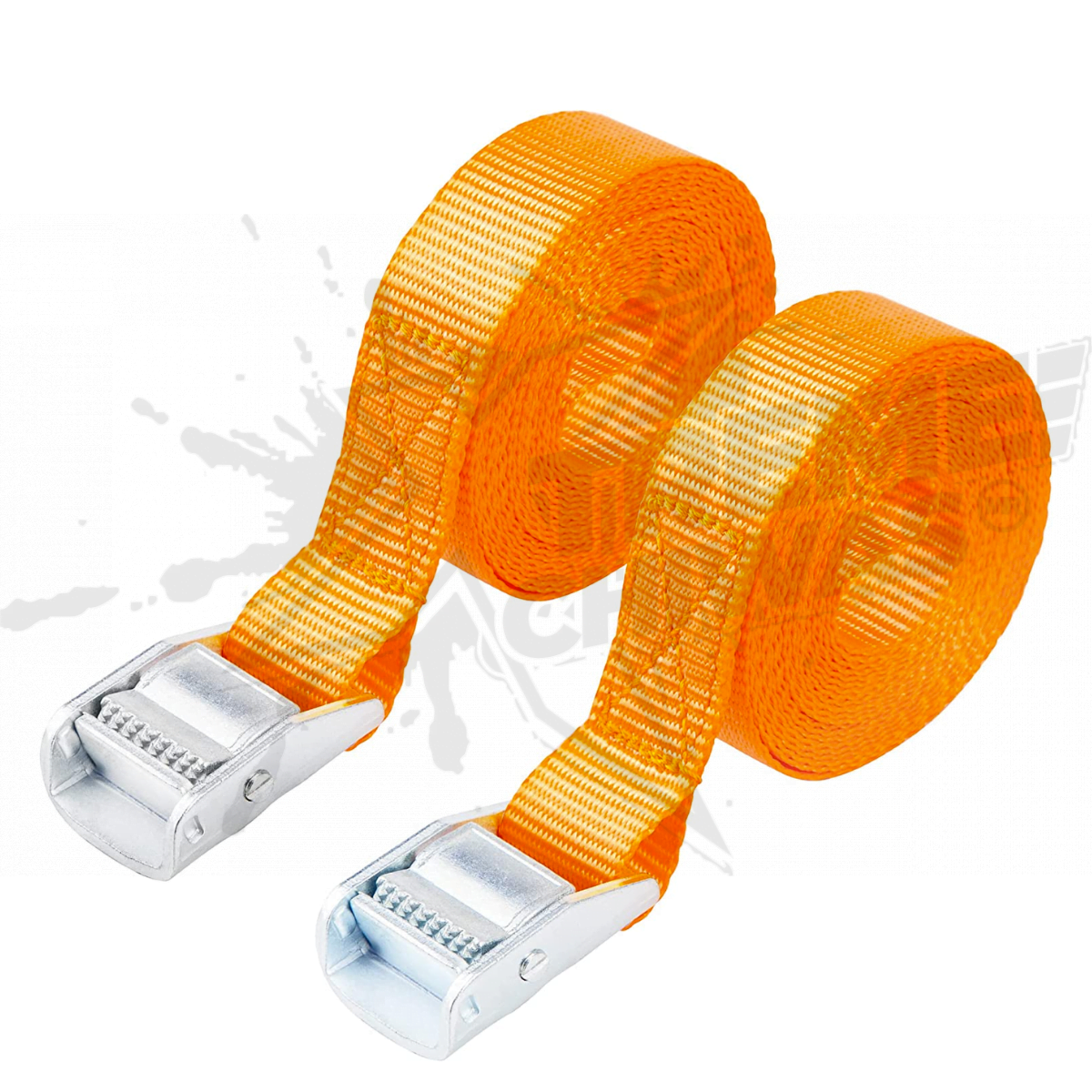 Haul Master 2-Piece Orange Tie-Down Straps - Image 2