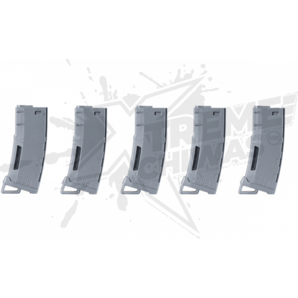 Paquete 5 magazine high speed 130rds Lancer tactical gris - Image 6