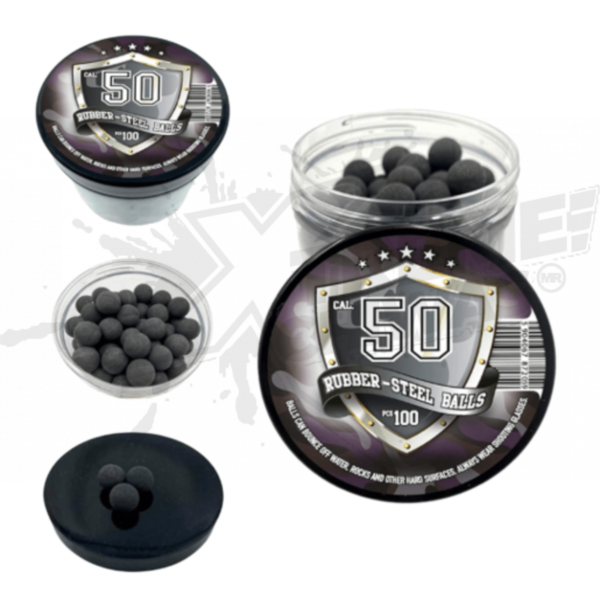 Pelotas de caucho  100 piezas paintball .50