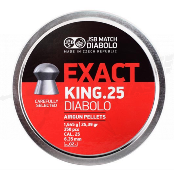 Pellets Exact JSB Diabolo 25.4gr 350pz .25 (6.35 mm) - Image 3