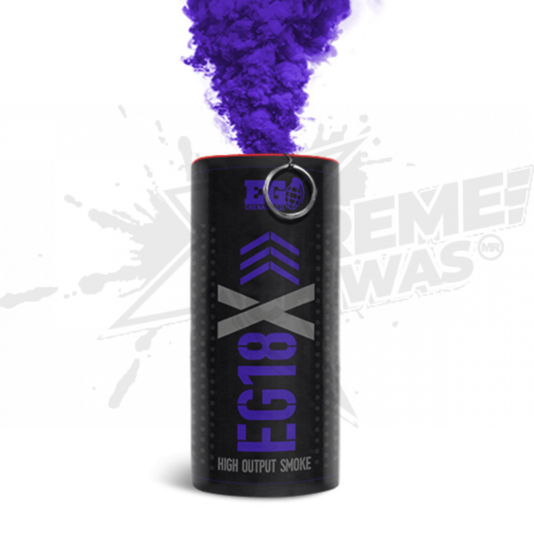 Purple Smoke Grenade Enola Gaye EG18X Gotcha Paintball Marker