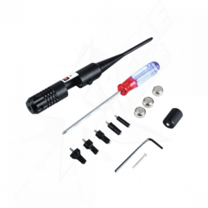 Universal Red Laser Collimator Caliber .22 to .50 With 5 Adapters