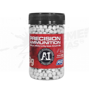 1000 Bbs Precision Ammunition White .43gr 6mm