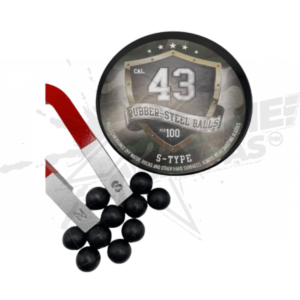 Pelotas de caucho  10 piezas paintball .43