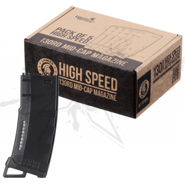 Paquete 5 magazine high speed 130rds Lancer tactical - Image 13