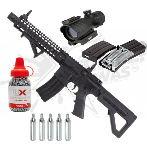 Crosman Dpms Sbr Fullauto CO2 Bbs .177 (4.5mm) Rifle