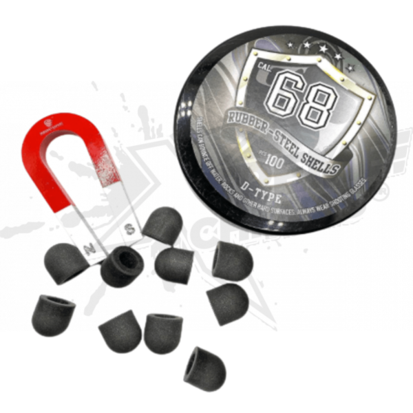 Pelotas de caucho  10 piezas paintball .68