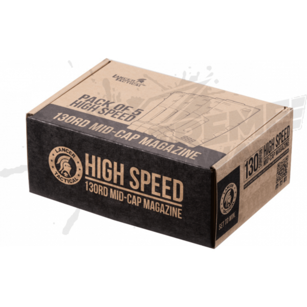 Paquete 5 magazine high speed 130rds Lancer tactical Arena - Image 3