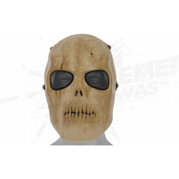 Mascara de Proteccion Para Paintball De Calavera Color Arena - Image 2