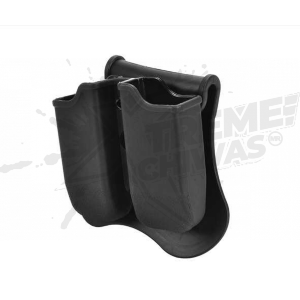 Holster Cytac Portacargador Doble Con Clip Giratorio Cy-mp-g3 Negro
