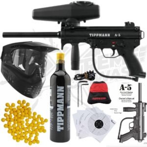 Marcadora Tippmann A5 Cyclone Mecánica Tanque CO2 Careta .68