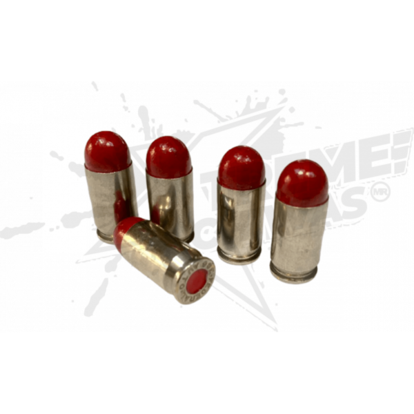 Snap Caps 380 Auto Plateado con Rojo Para Entrenamiento 5pz