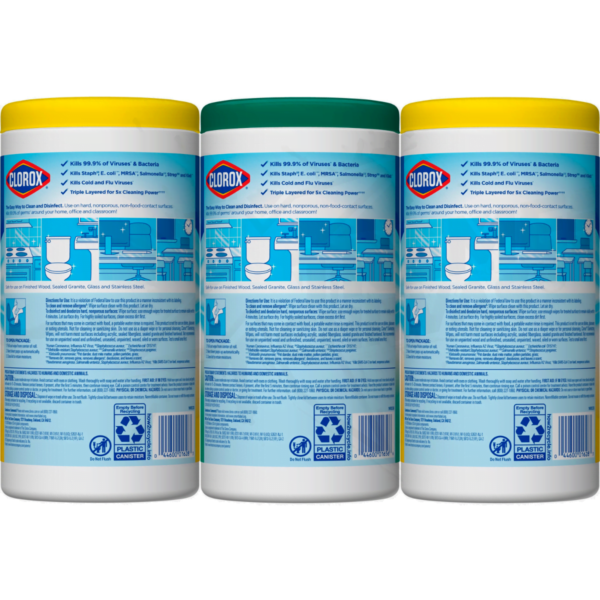 Paquete De Taollitas Desinfectantes Clorox 3pz - Image 2