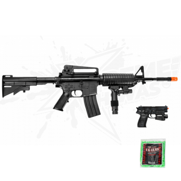 Rifle Airsoft Ukarms P1158CA M4a Resorte Bbs 6mm - Image 2