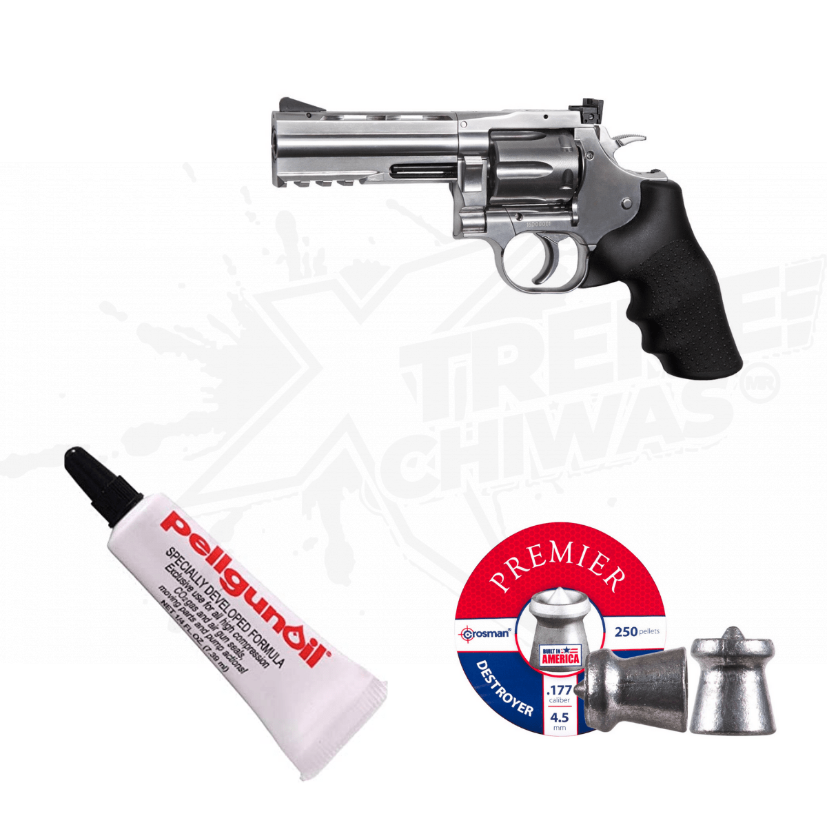 Revolver Dan Wesson 715 4In Pellgun Point Pellet .177 (4.5mm)