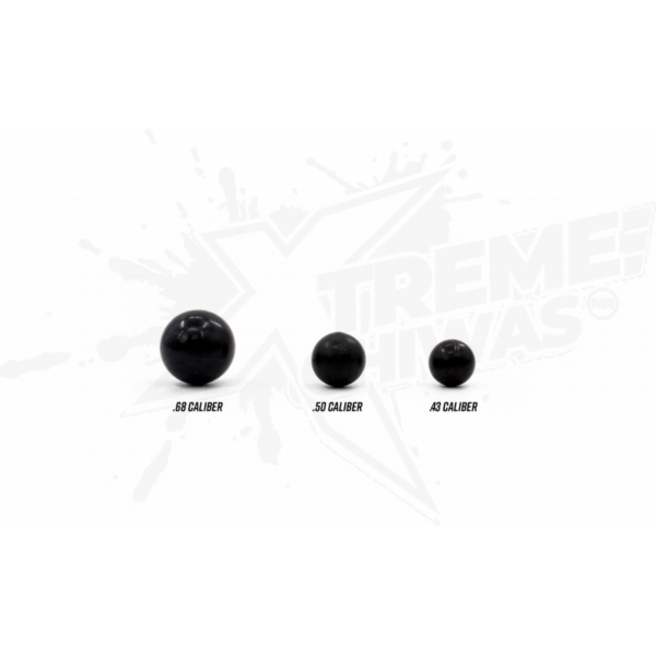 Paintballs Para Gotcha Valken Defender Hard Rubber Negras Calibre .68 - 25 Piezas - Image 3