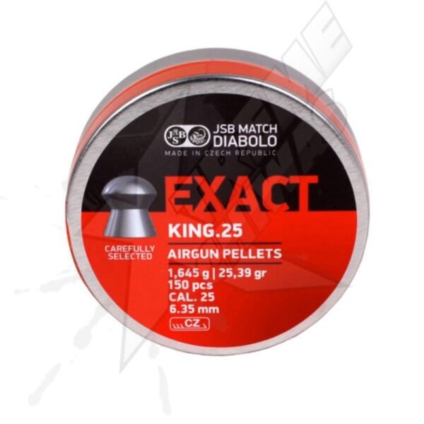 Municiones Pellets Exact King 150pz Cal.25 (6.35mm) - Image 2