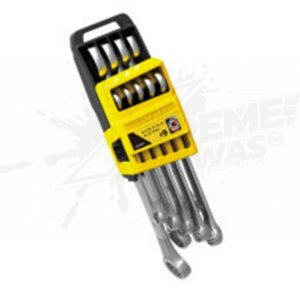 Stanley Juego de 9 llaves combinadas metricas