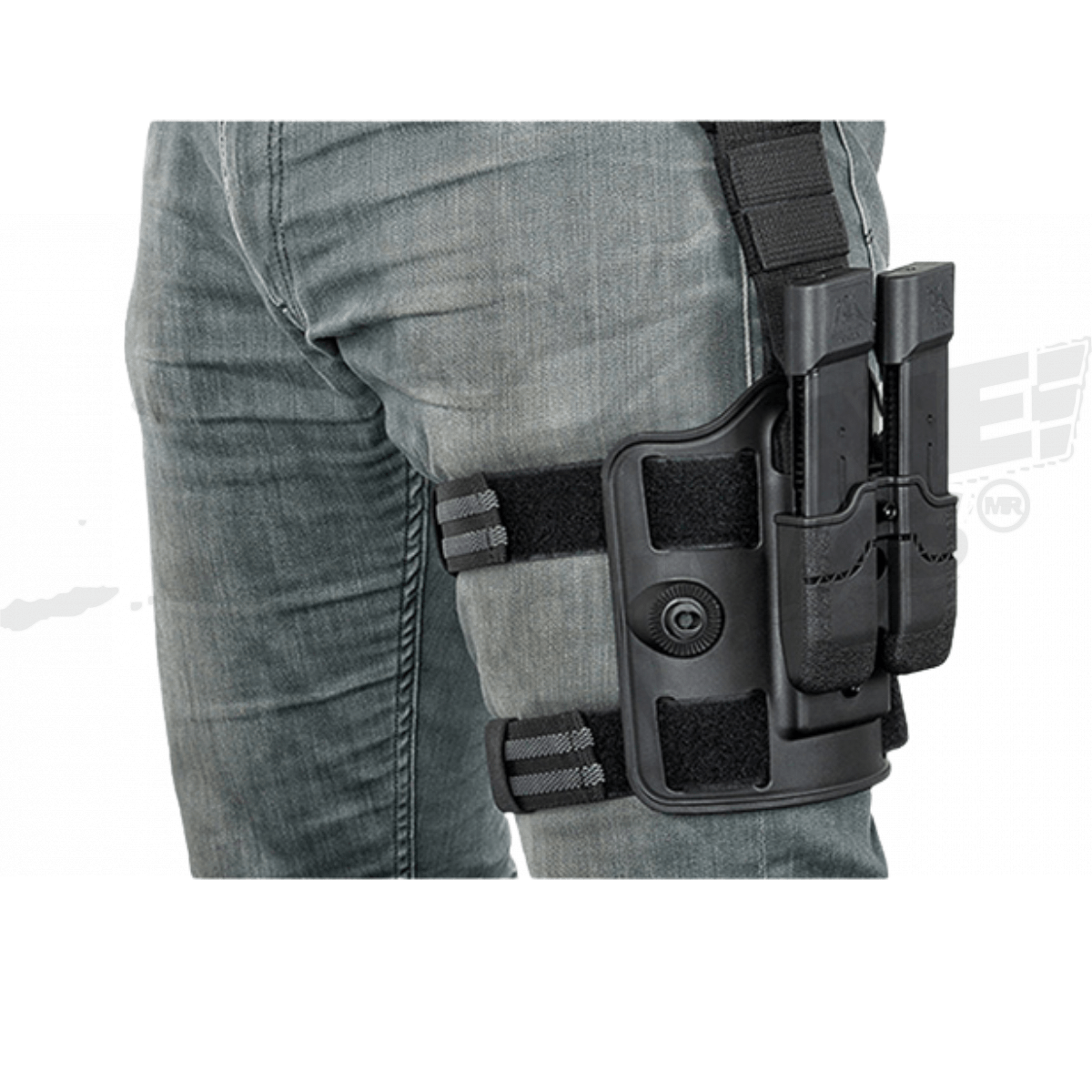 Airsoft Tactical Leg Amomax Black - Image 6