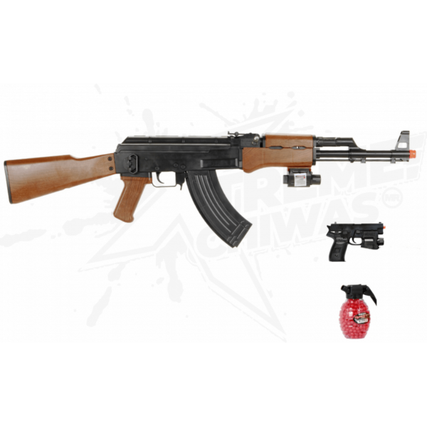 Rifle Airsoft Ukarms P1147 AK-47 Resorte Bbs 6mm - Image 2
