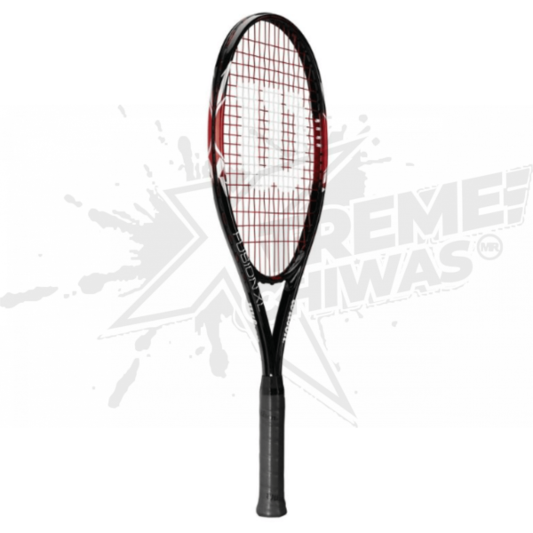 Raqueta Tenis Wilson Fusion Xl 4 3/8 Negro/Rojo - Image 2