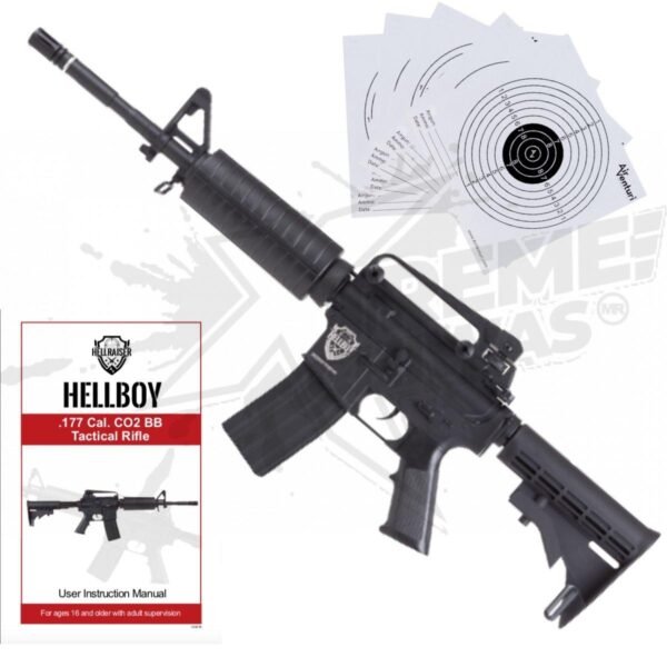 Rifle HellBoy M4 R15 CO2 BBs .177 (4.5mm)