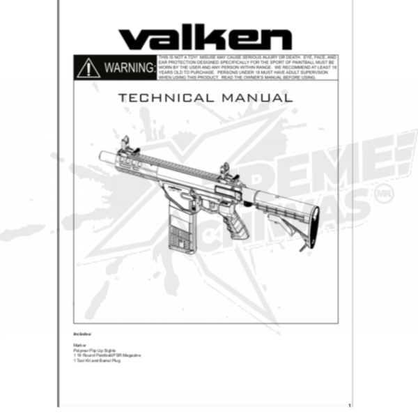 Marcadora Gotcha Valken CQMF .68 - Image 5