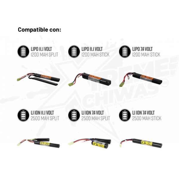 Cargador Inteligente Valken 2-3 Celdas LiPo 7.4v 11.1v Airsoft - Image 3