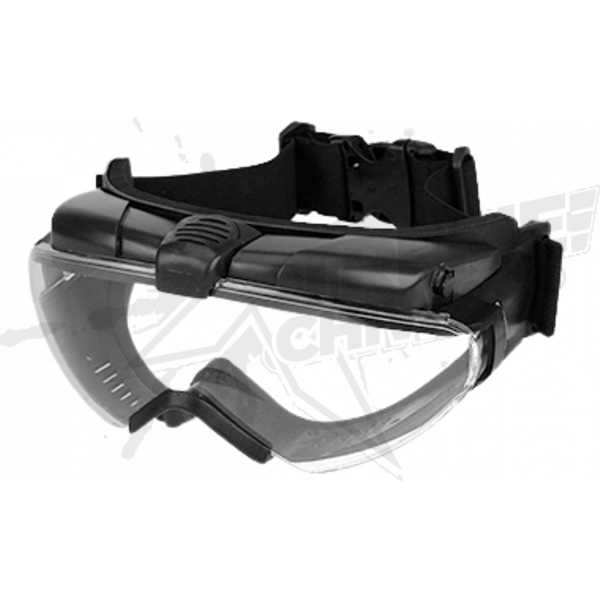 G-FORCE TACTICAL AIRSOFT TPU AVIATOR FAN BLACK GLASSES - Image 5