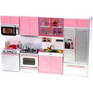 Kitchen For Barbie Modern Kitchen 32 Full Deluxe Kit Battery Operated