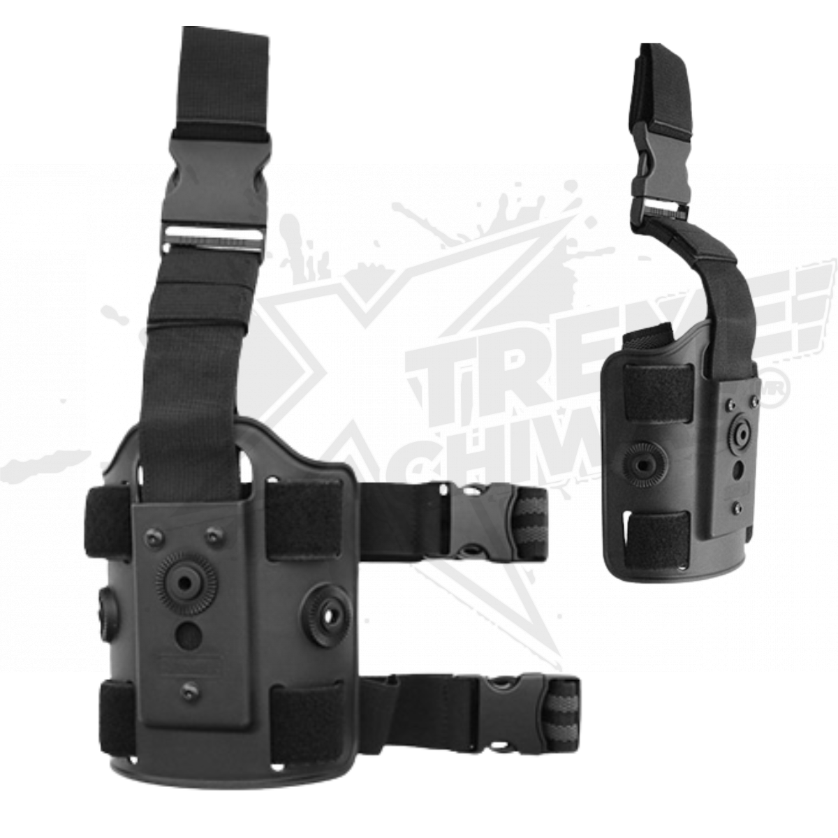 Airsoft Tactical Leg Amomax Black - Image 4