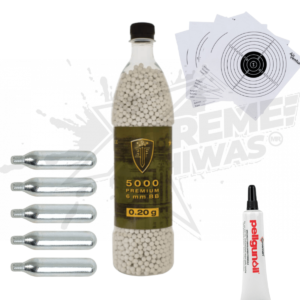 PACKAGE 5000 BBS ELITE FORCE AIRSOFT 6MM .20 G 5 CO2