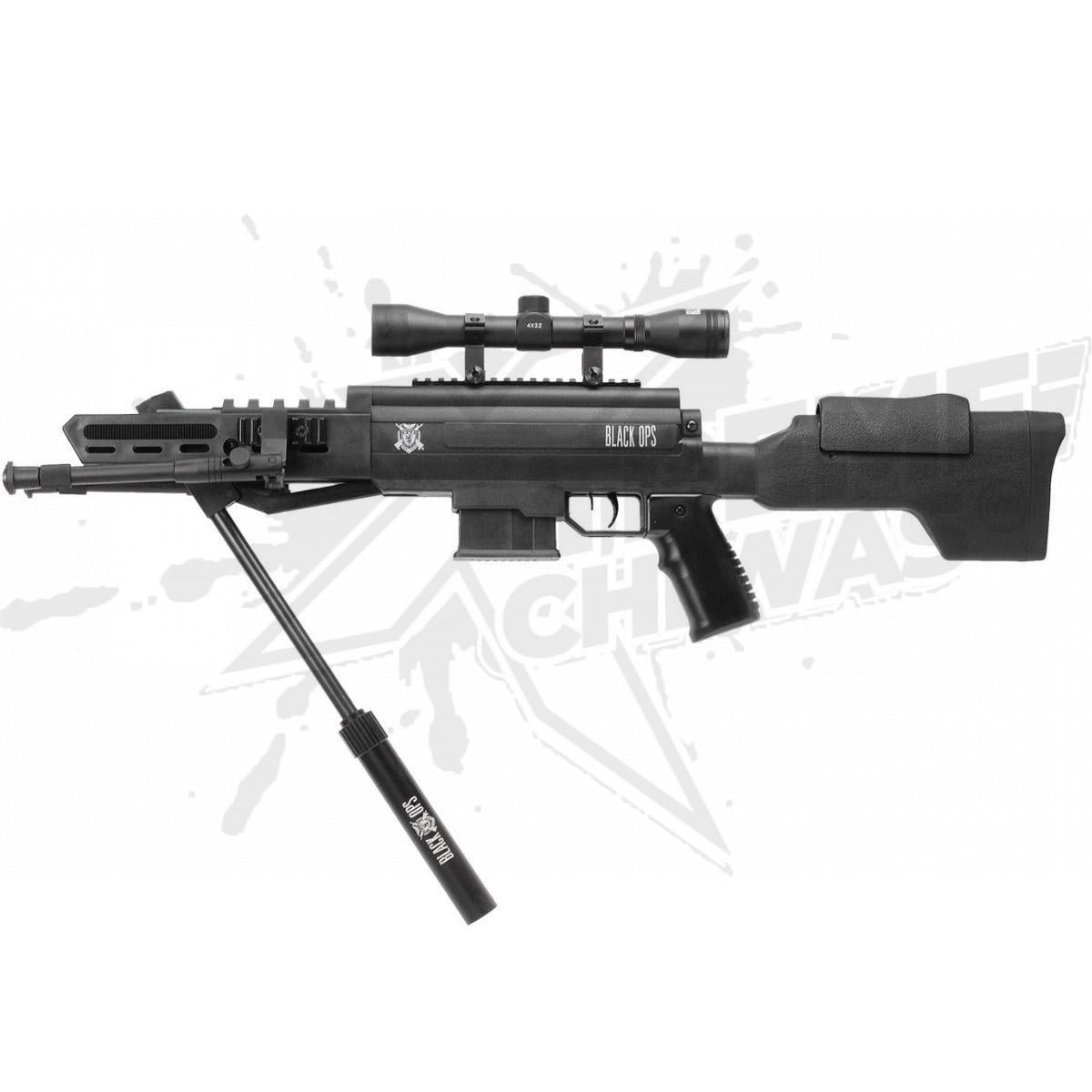Black Ops Piston Gas Tactical Sniper .22 Rifle Kit (5.5mm) - Image 6