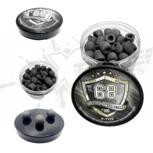 Pelotas de caucho  100 piezas paintball .68
