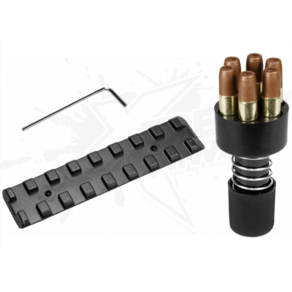 Revolver Dan Wesson Silver 8In 350 Bbs Pellgun CO2 .177 (4.5mm) - Image 6
