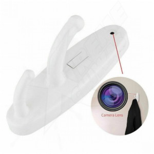 Hidden Spy Camera White Coat Rack DVR Wifi