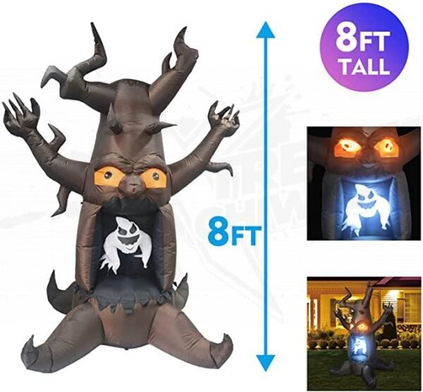 Inflable para Hallowen de Arbol Muerto con Fantasma Blanco - Image 3