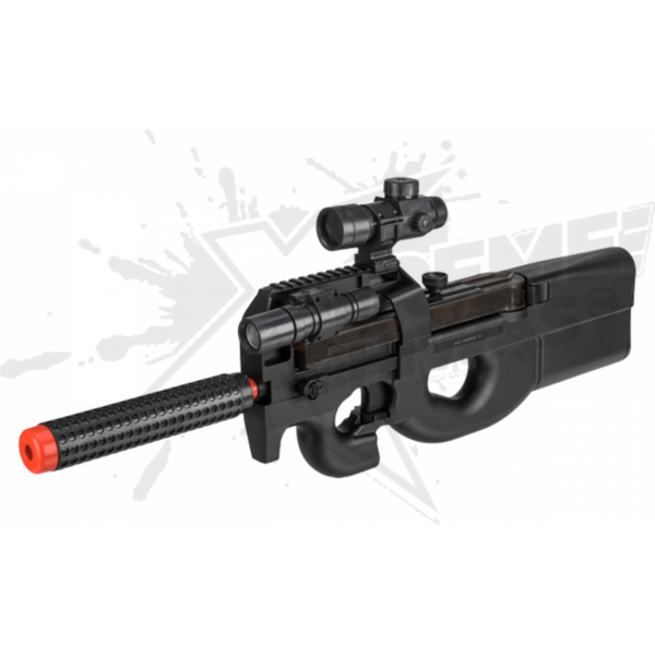 Rifle Airsoft Subfusil Wellfire Fn P90 D90 Eléctrico Bbs 6mm - Image 4