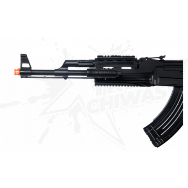 Rifle Airsoft AK47 Tactical Resorte con Laser Linterna 6mm - Image 4