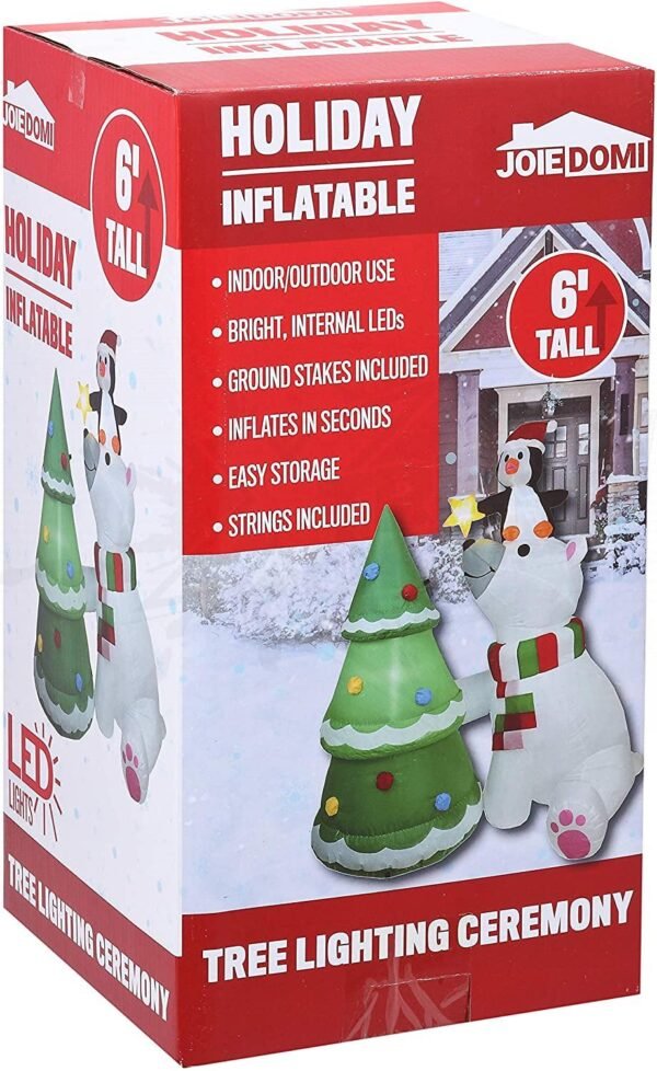 Inflable Navideño Oso Polar 1.8m Luces Led - Image 6