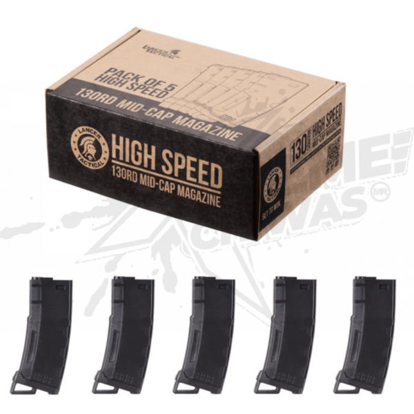 Paquete 5 magazine high speed 130rds Lancer tactical - Image 10