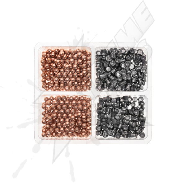 Municiones Paquete Crosman 250 Pellets y 350Bbs .177 (4.5mm) Xtremechiwas - Image 3