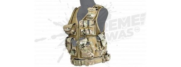 Chaleco Cruzado Tactico Camo Airsoft Gotcha Ca-310cn - Image 2