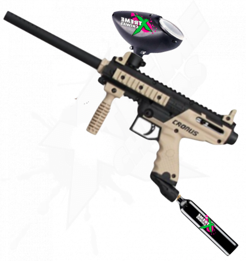 Tippmann Cronus Basic Package 10 CO2 Tanks Hopper Mask Paint Vest and Filling Tank - Image 2