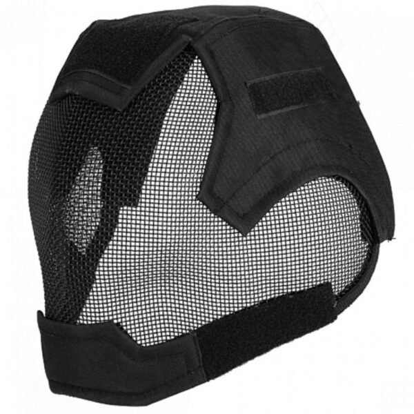 Casco V6 Strike Mesh Malla Mascara Careta Negro Airsoft Correas Ajustables