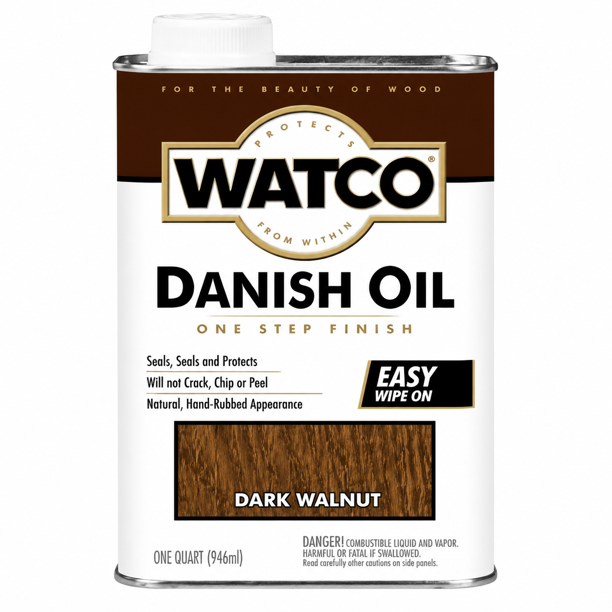 Watco One-Step Finishing Oil, Dark Walnut, 947 ml