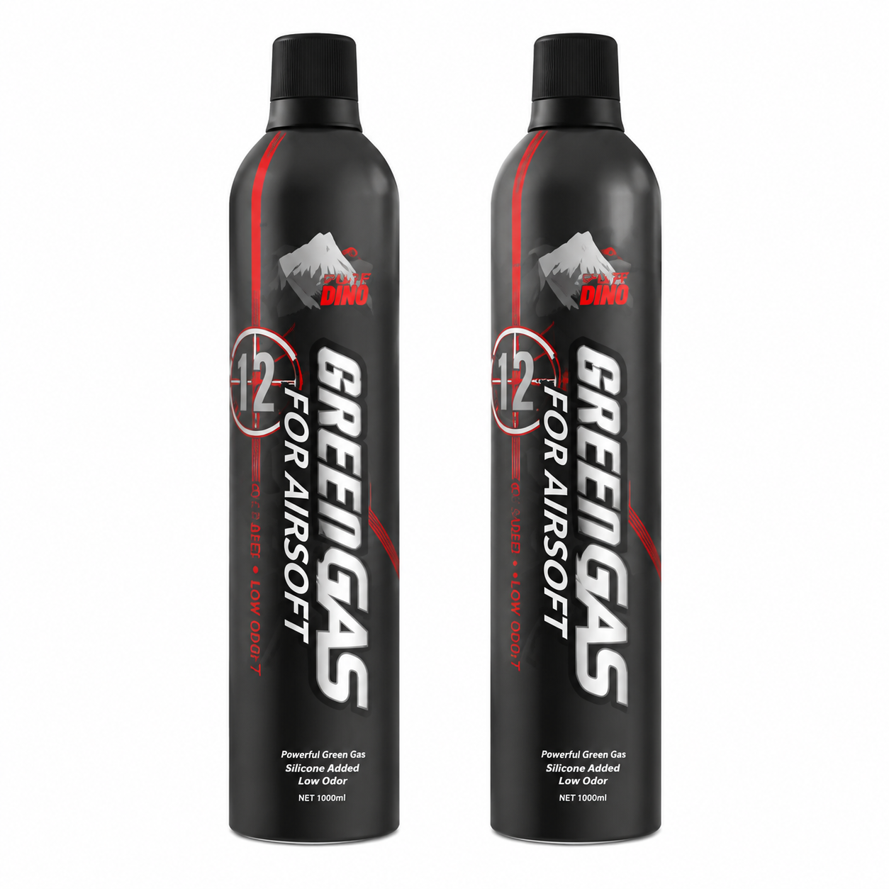 2 Puff Dino Green Gas With Oil 600 ml
