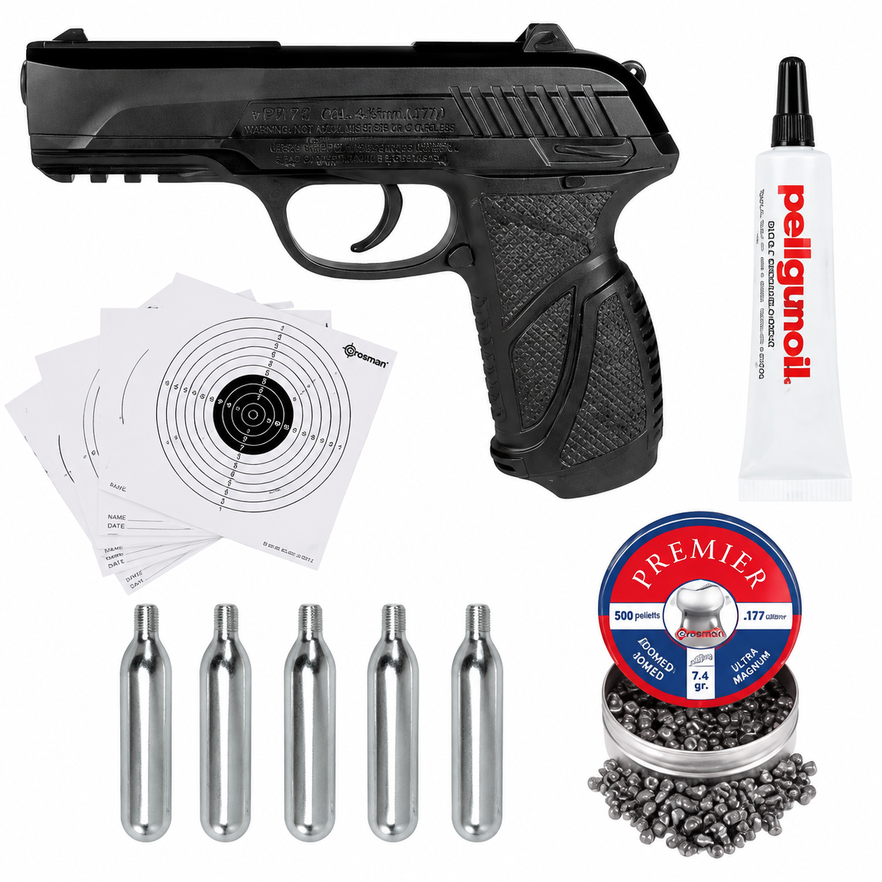 Gamo Pt-85 CO2 Pellets .177 (4.5mm) Pistol Package
