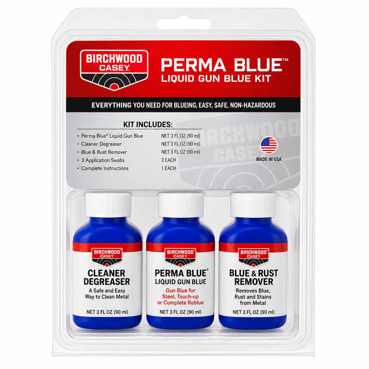 Pavonador Perma Blue Liquid Birchwood Casey Kit