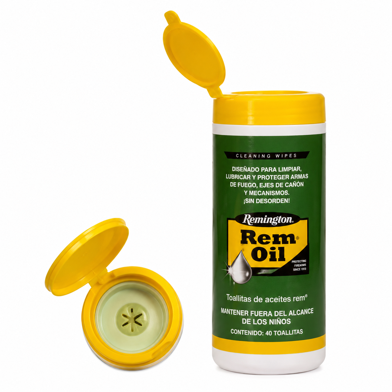 Remington wipes for cleaning, protecting and lubricating weapons